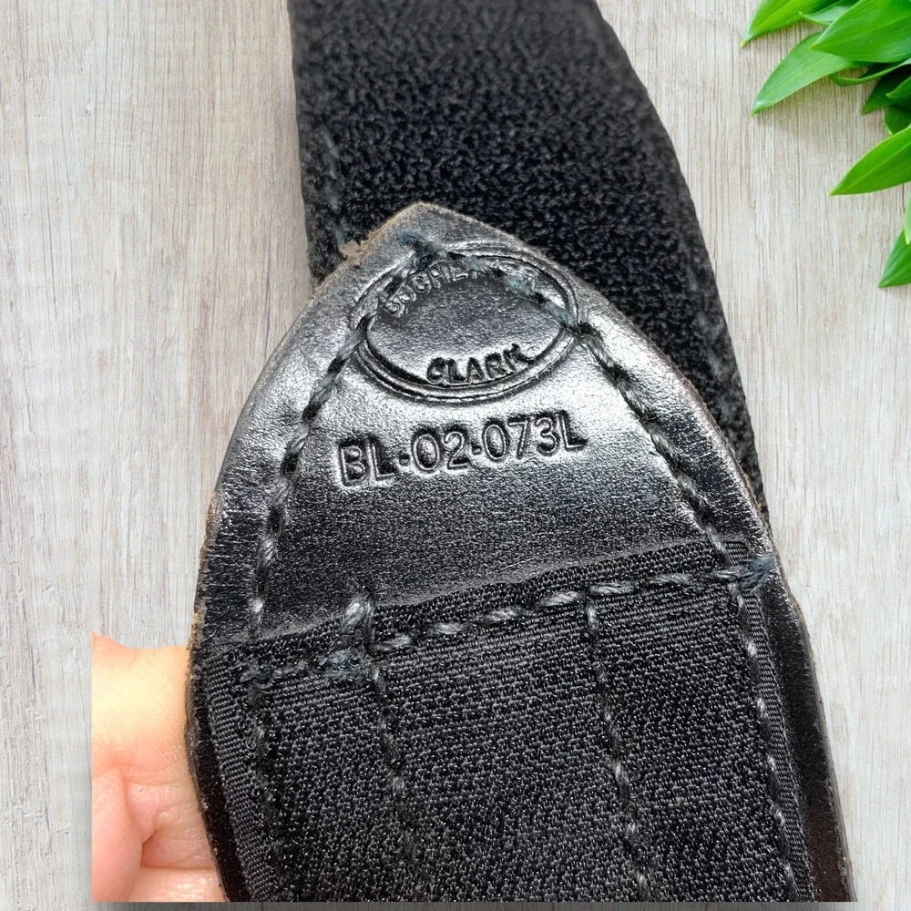 Vintage Bucheimer Clark Black Leather Tactical Buckleless Belt Safariland Gear